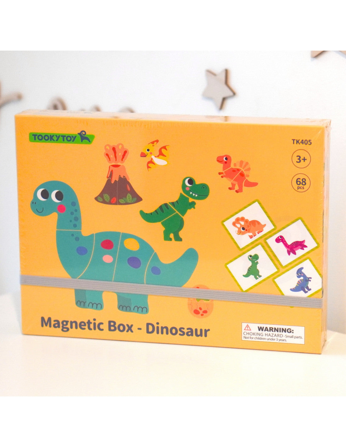 Magnētiskā puzles kaste "Dinozauri"